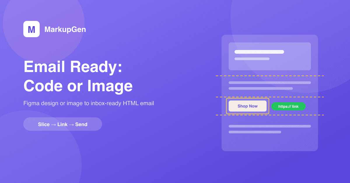 Email Ready: email HTML da Figma o da un'immagine