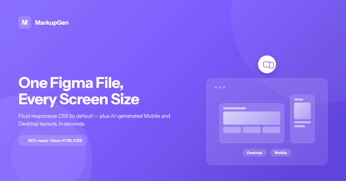 Figma Responsive Design: Mobile & Desktop Layouts Explained