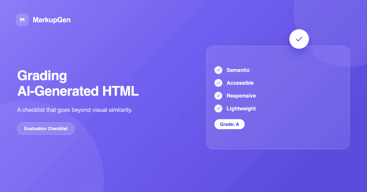 How to Evaluate AI-Generated HTML Before You Ship It